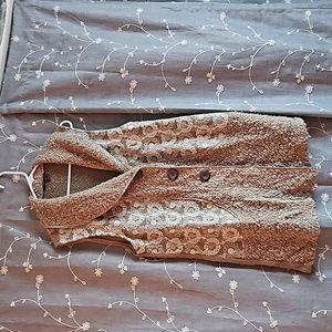 Multiples sweater Best L brown and tan